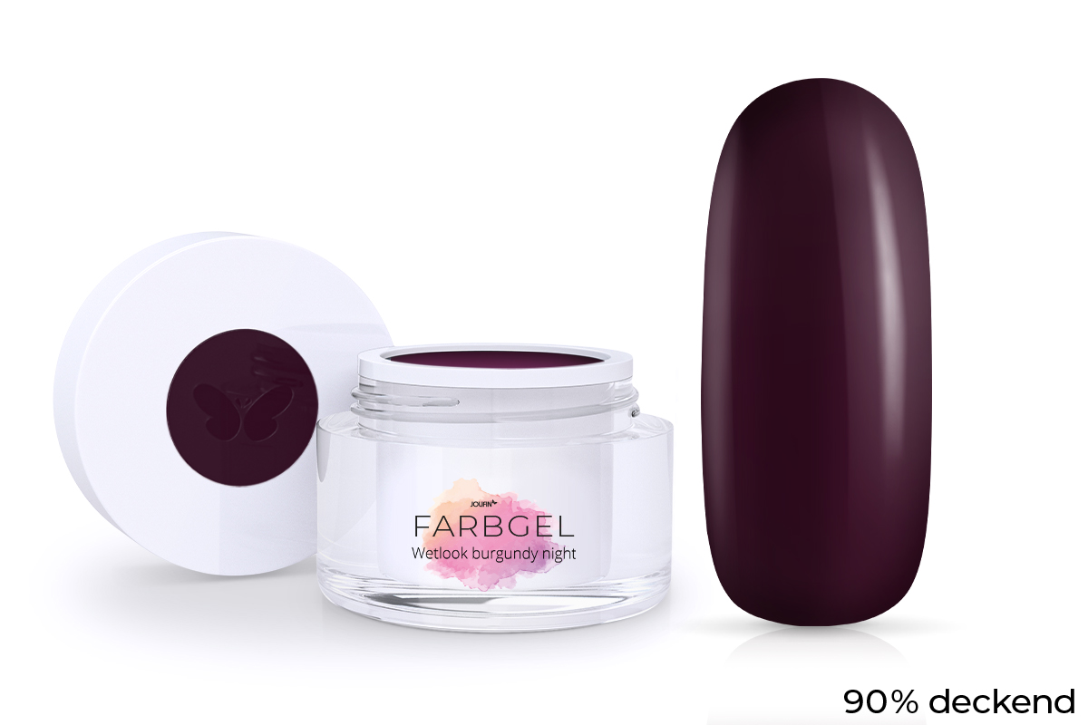 Jolifin Wetlook Farbgel burgundy night 5ml