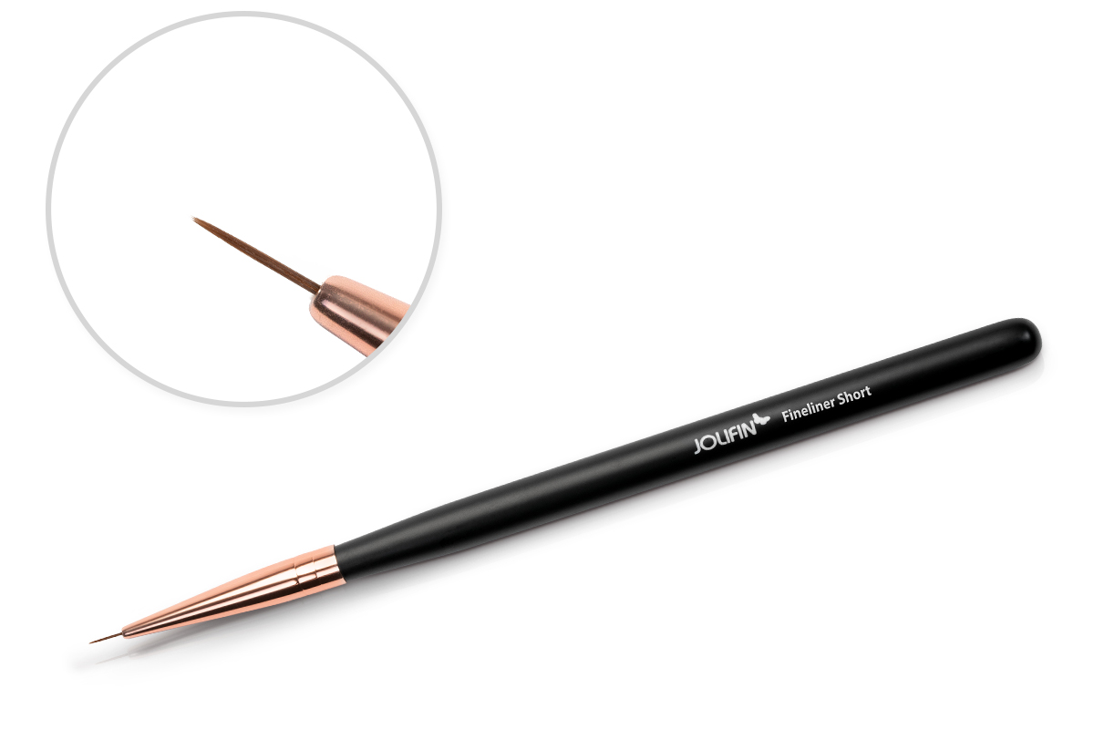 Jolifin Gel Brush rosy-black - fineliner short