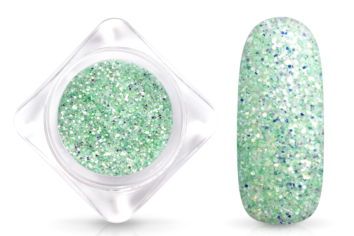 Jolifin Glitterpuder - pastell-kiwi