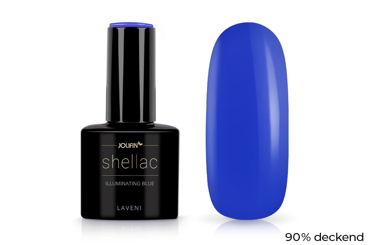 Jolifin LAVENI Shellac - illuminating blue 10ml 