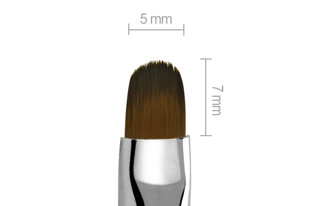 Jolifin Premium Pinsel Schmetterling weiß - Gel oval Gr. 4