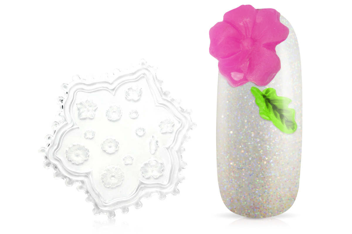 Jolifin 3D Mould - Flowers and leaves