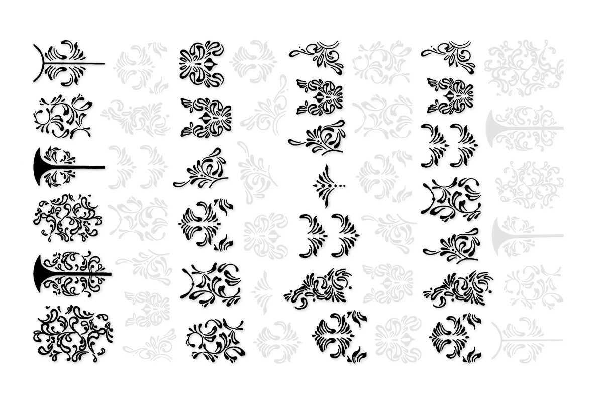Jolifin LAVENI XL Sticker - black & white Nr. 4