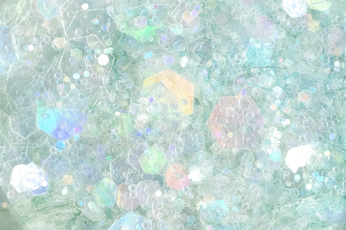 Jolifin Bio Illusion Glitter - pastell-mint