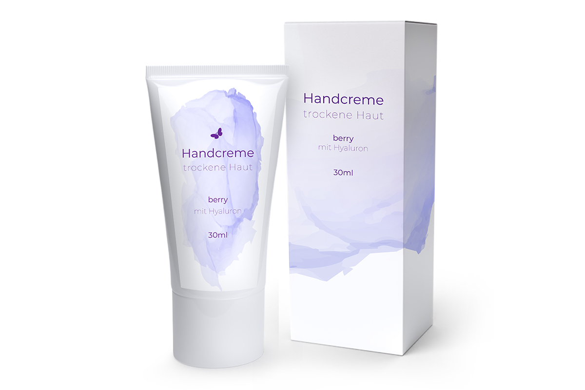 Jolifin Handcreme trockene Haut - berry mit Hyaluron 30ml