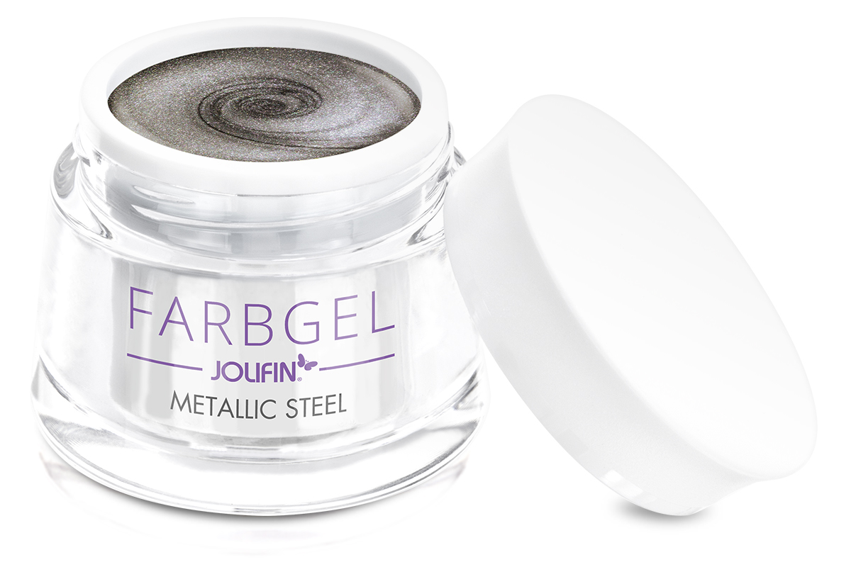 Jolifin Farbgel metallic steel 5ml