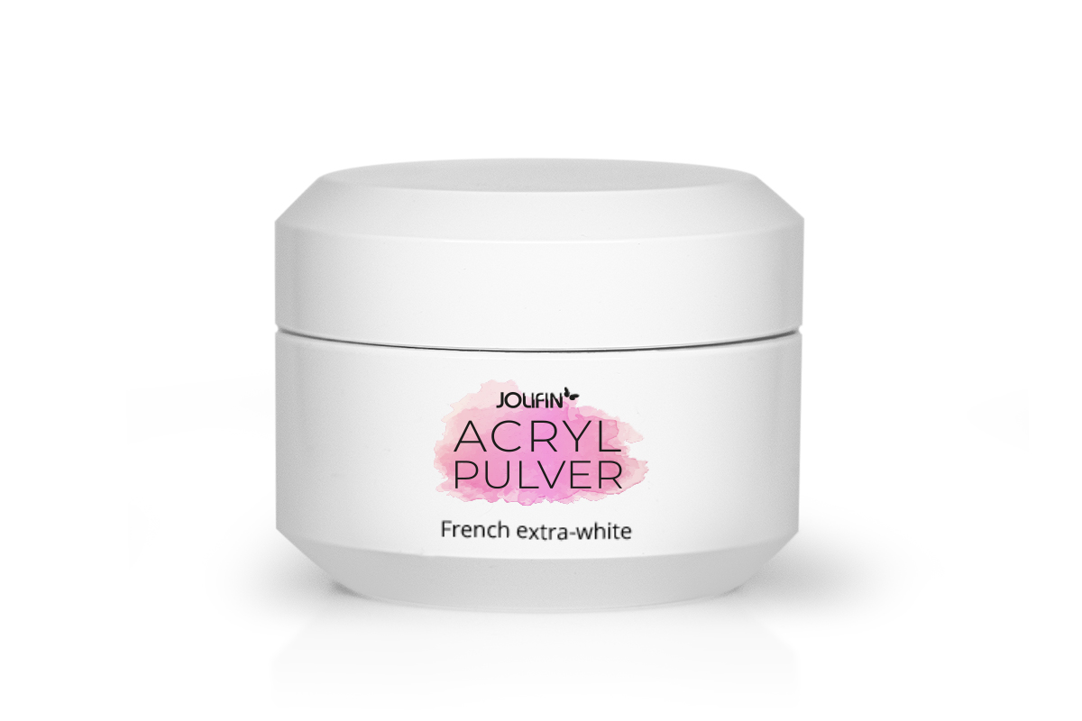 Jolifin Acryl Pulver - French extra-white 10g