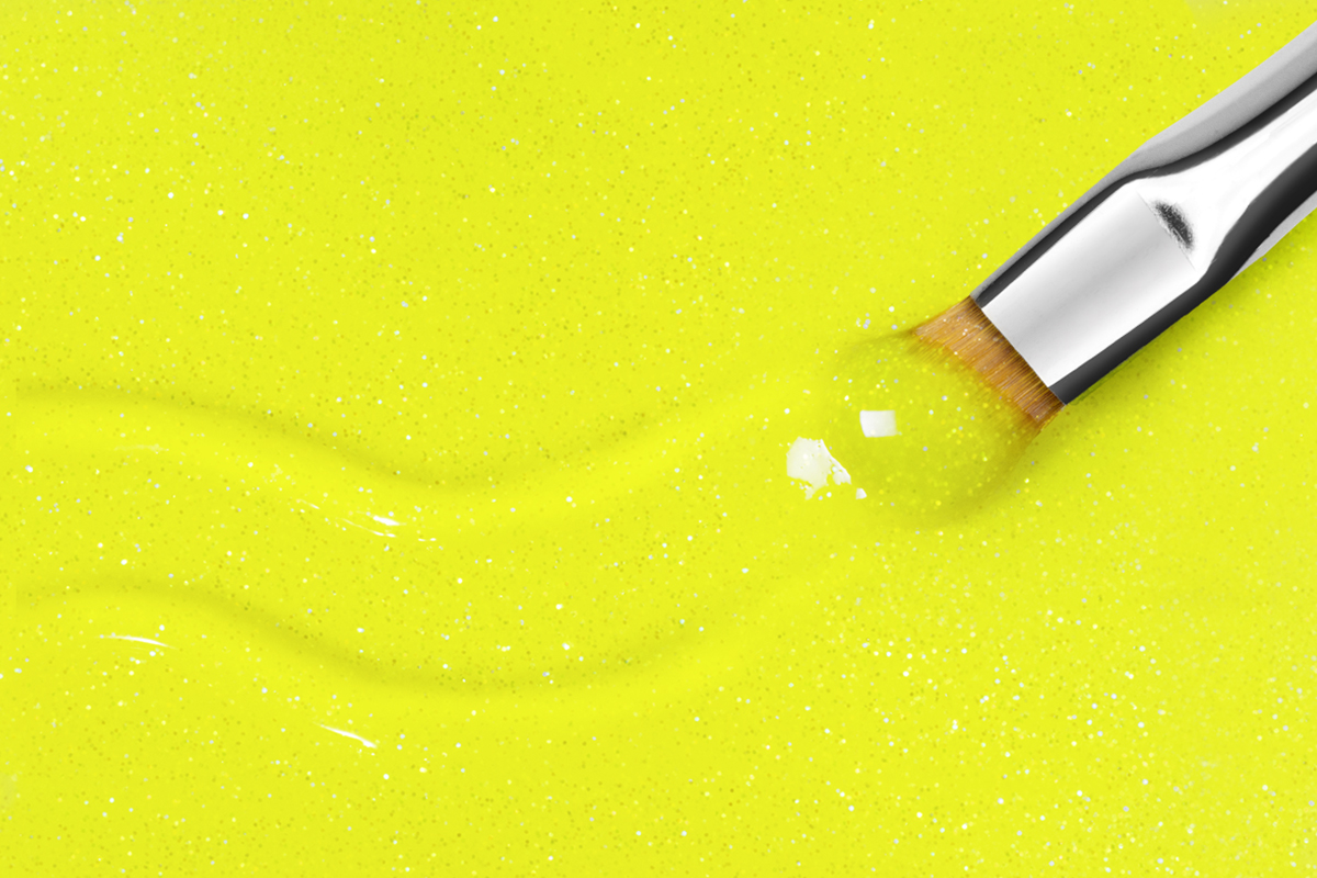 Jolifin Farbgel neon-lemon Glitter 5ml