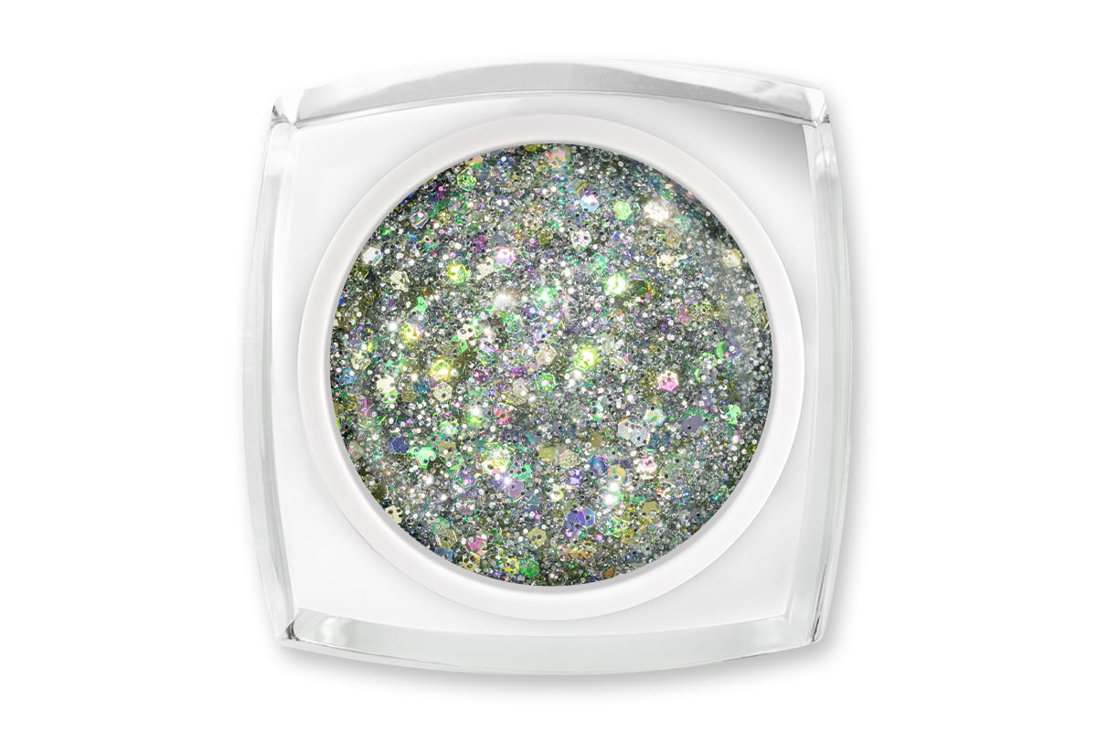 Jolifin LAVENI Farbgel - infinity crystal Glitter 5ml