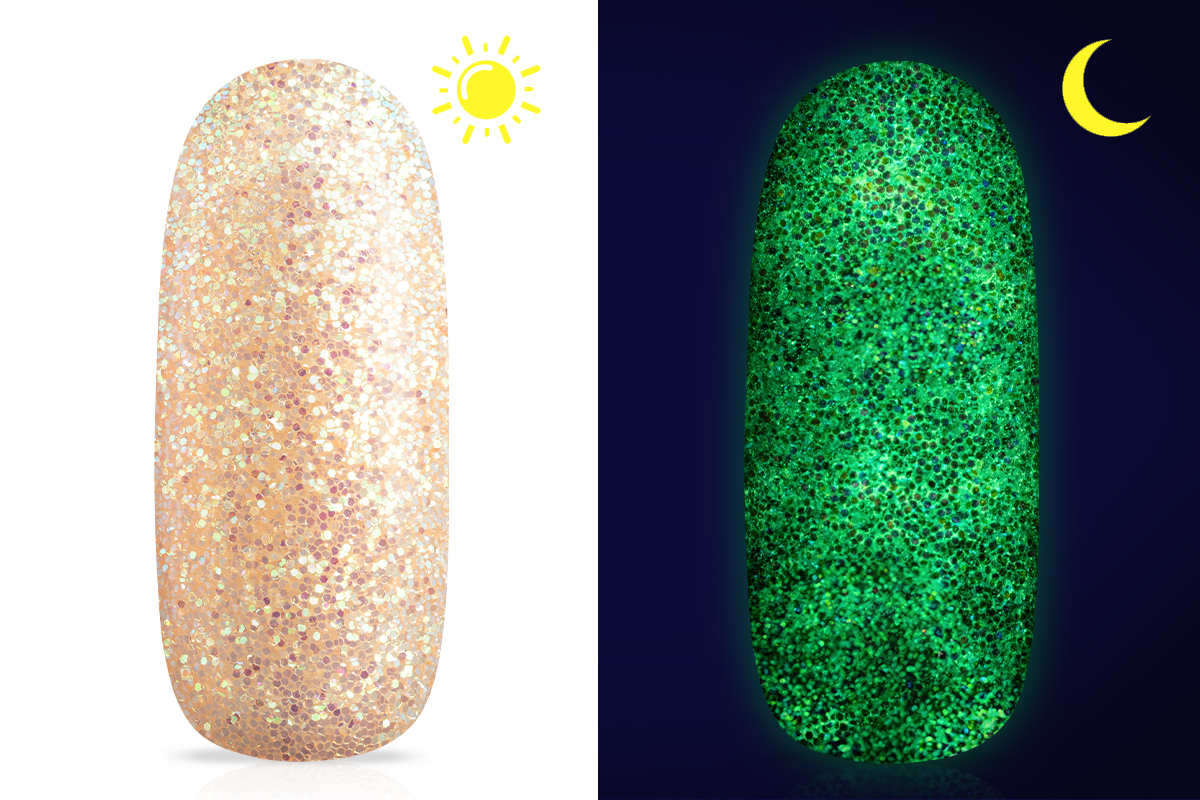 Jolifin Nightshine glitter powder - pastel-peach