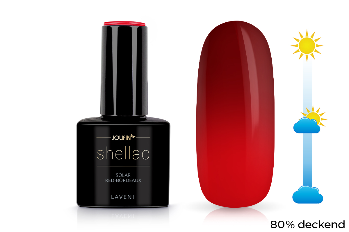 Jolifin LAVENI Shellac - Solar red-bordeaux 10ml