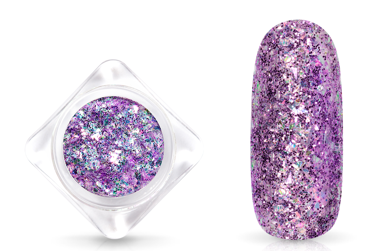 Jolifin Glittermix Flakes - lavender-rosy