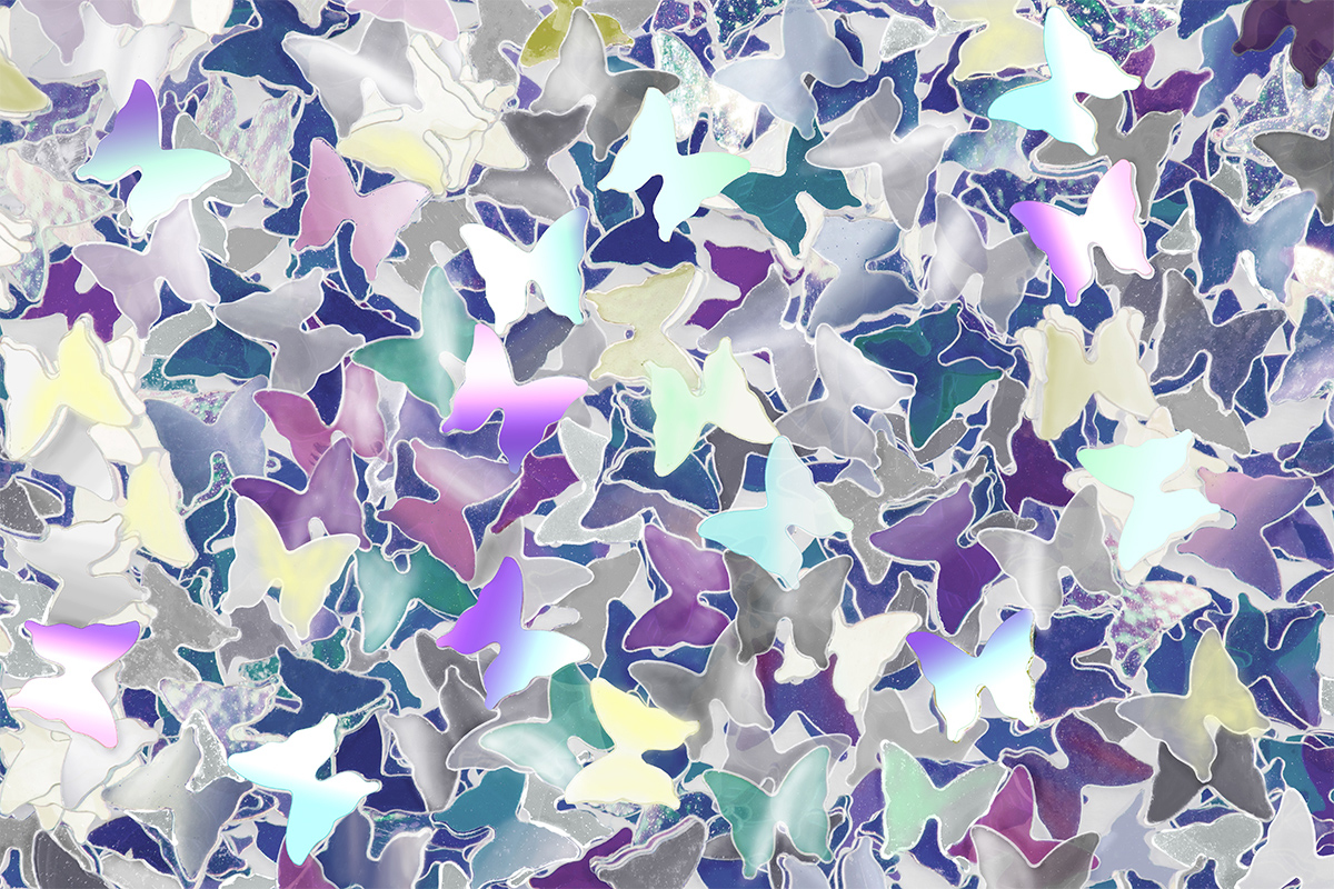 Jolifin Mirror Glitter - Butterfly