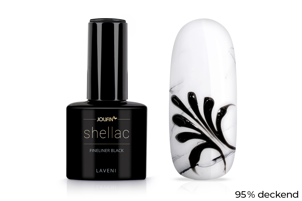 Jolifin LAVENI Shellac Fineliner - black 10ml