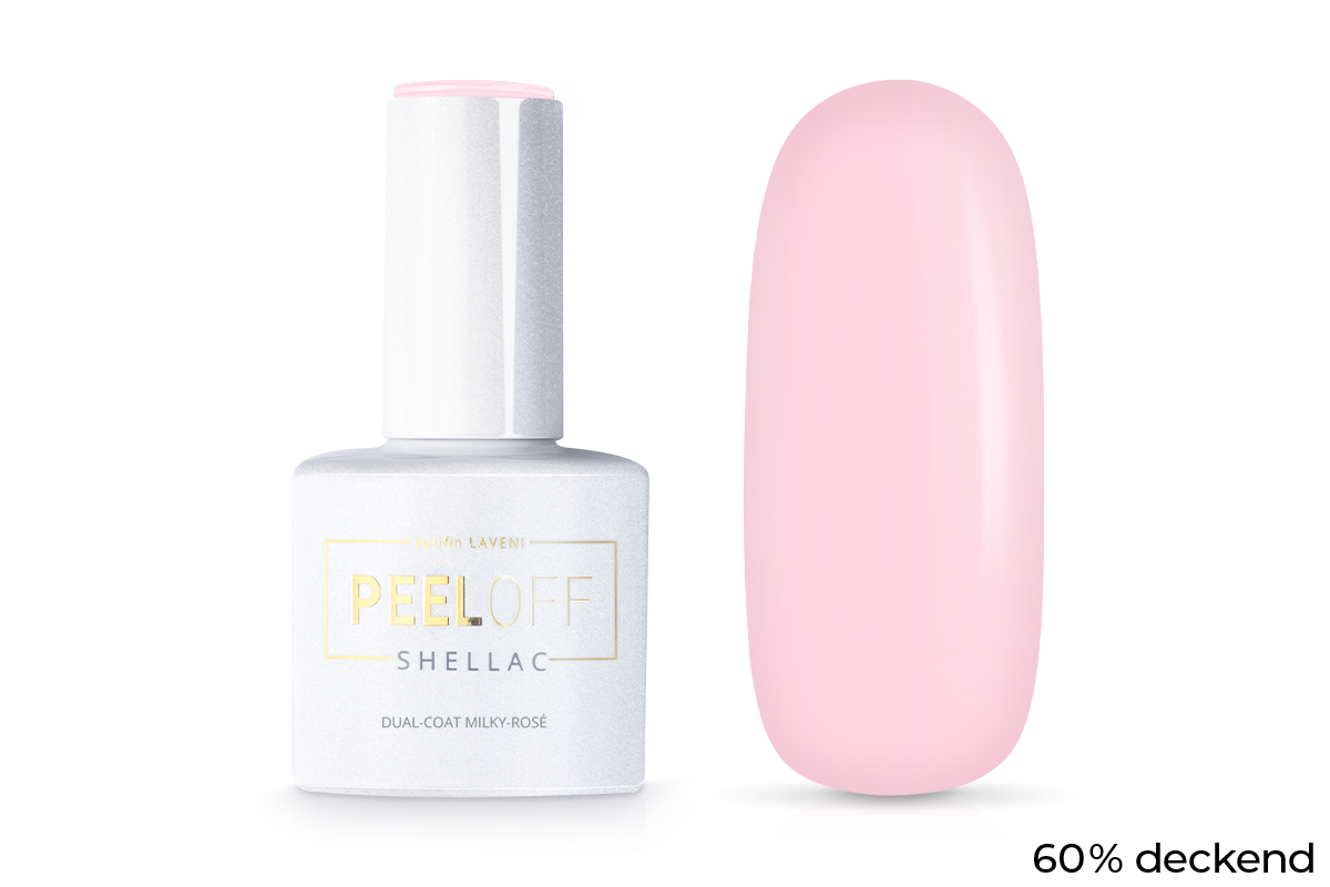 Jolifin LAVENI Shellac PeelOff - Dual-Coat milky rosé 10ml