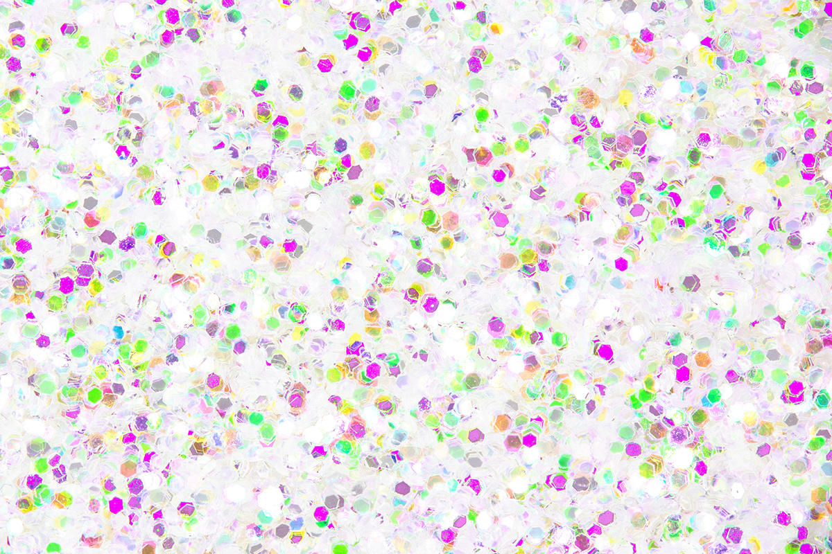 Jolifin White Mermaid Glitter - pink-green