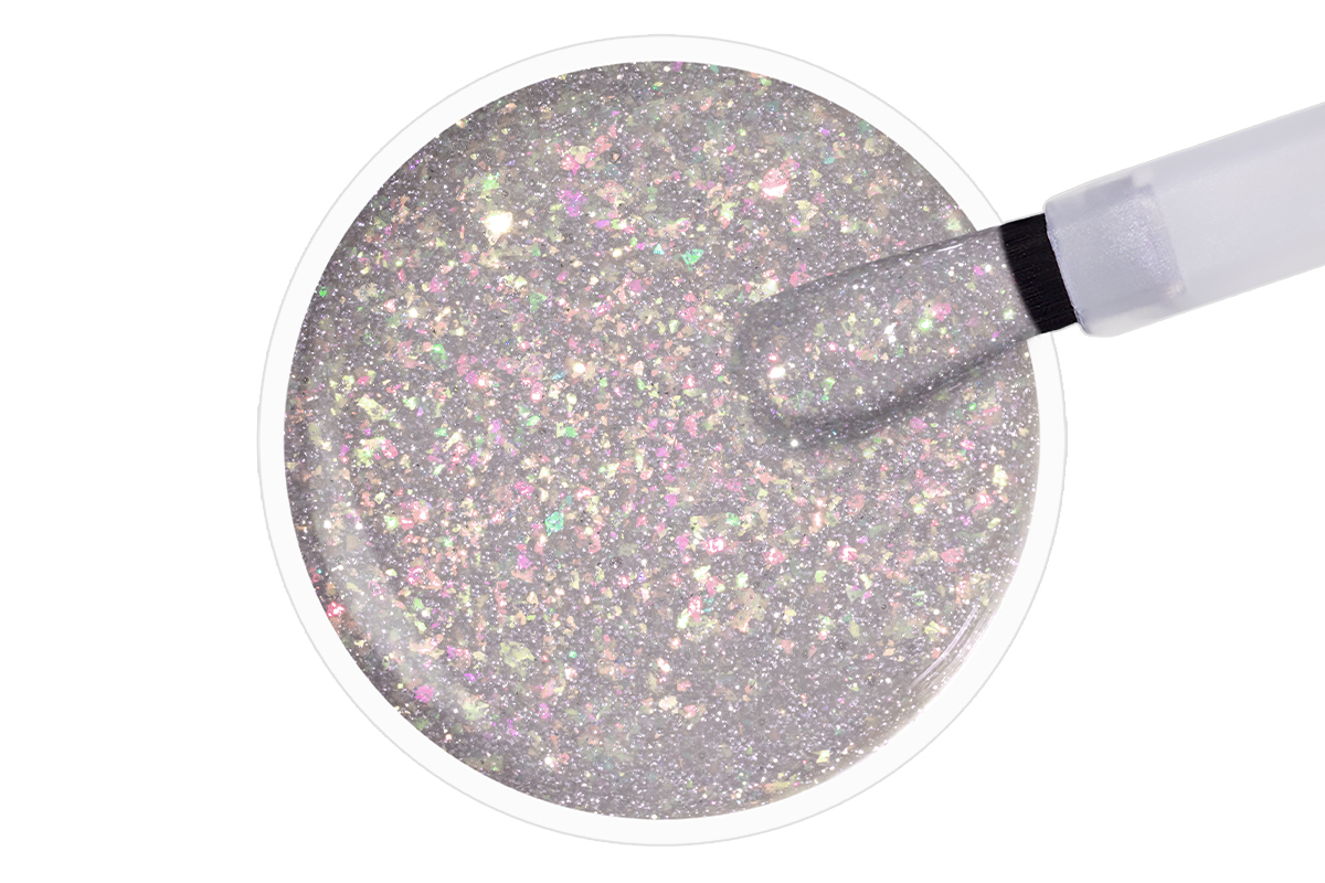 Jolifin LAVENI Shellac - FlashOn nude Glitterflakes 10ml