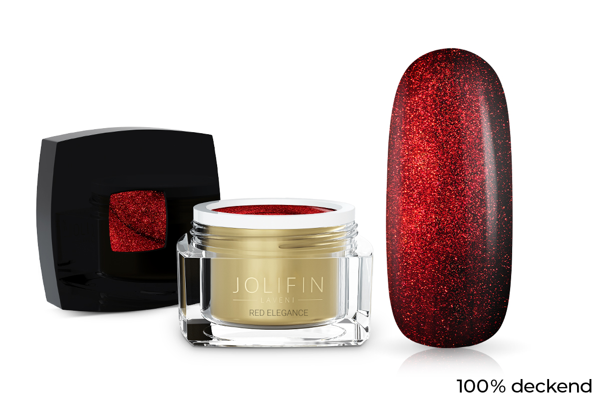 Jolifin LAVENI colour gel - red elegance 5ml