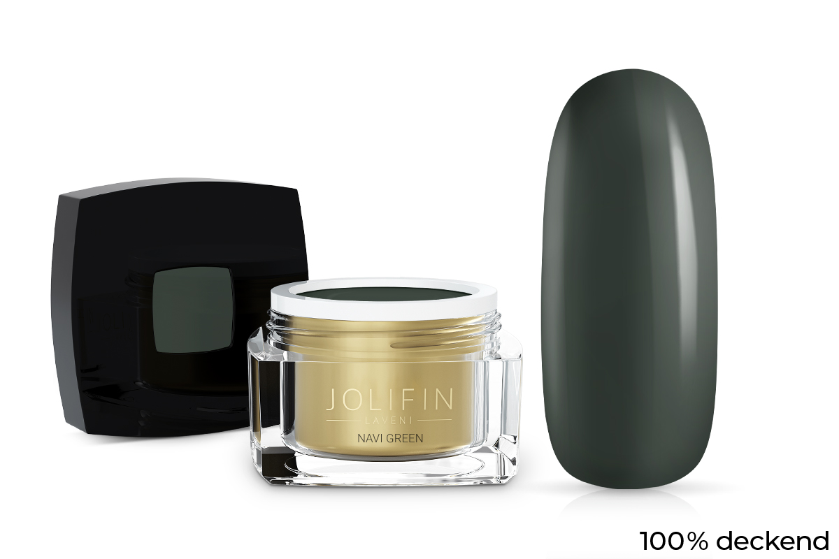 Jolifin LAVENI Farbgel - navi green 5ml
