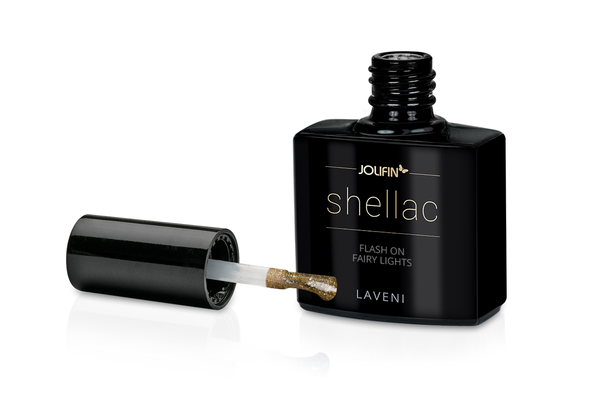 Jolifin LAVENI Shellac - FlashOn fairy lights 10ml
