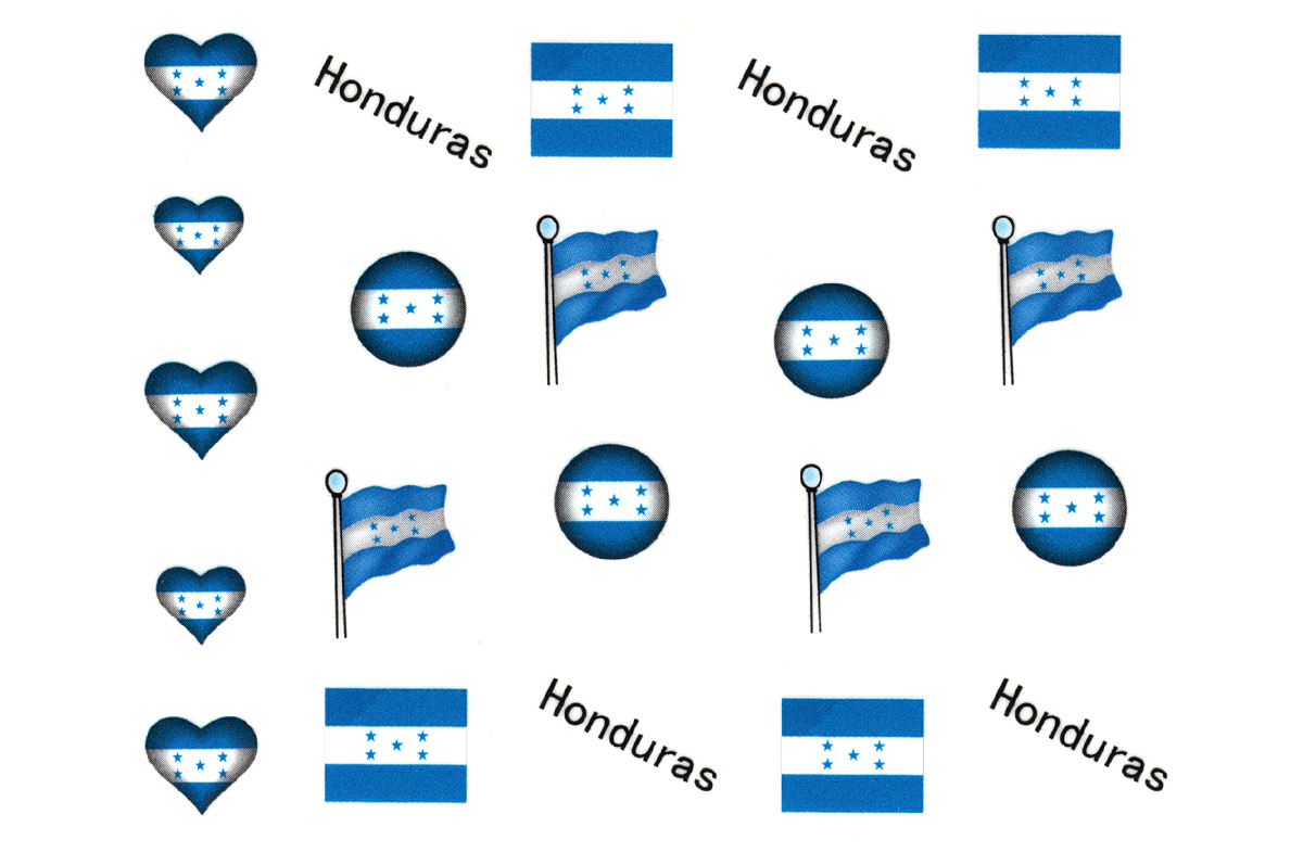Jolifin Länder Tattoo - Honduras