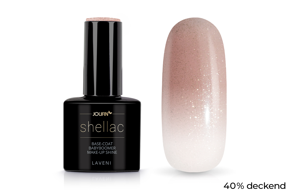 Jolifin LAVENI Shellac - Base-Coat Babyboomer make-up shine 10ml