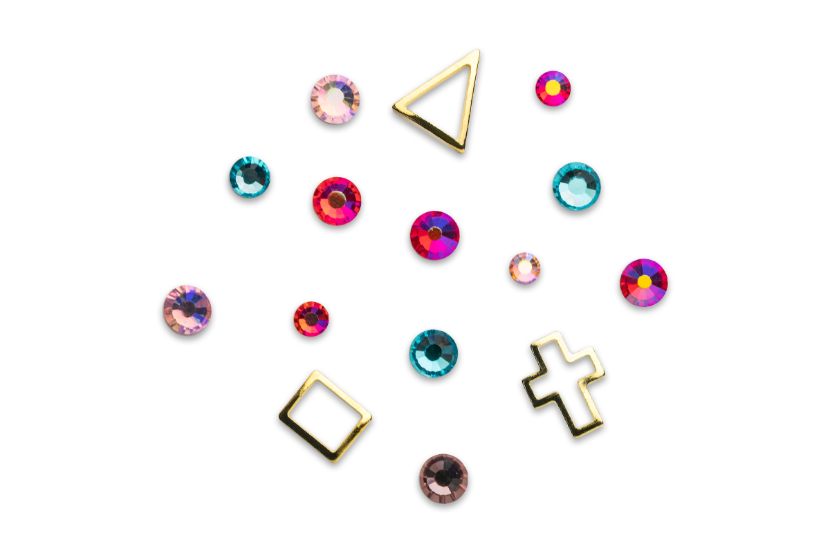 Jolifin LAVENI rhinestone display - summer mix