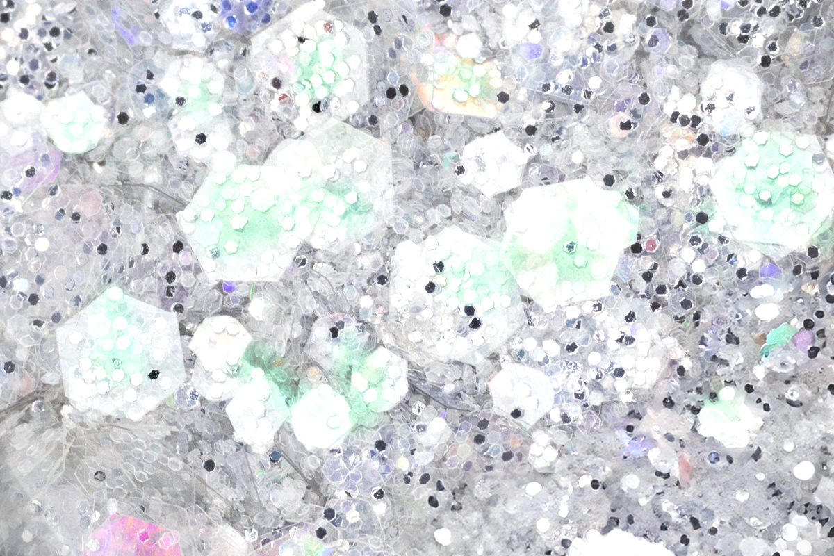 Jolifin Bio Illusion Glitter - silver