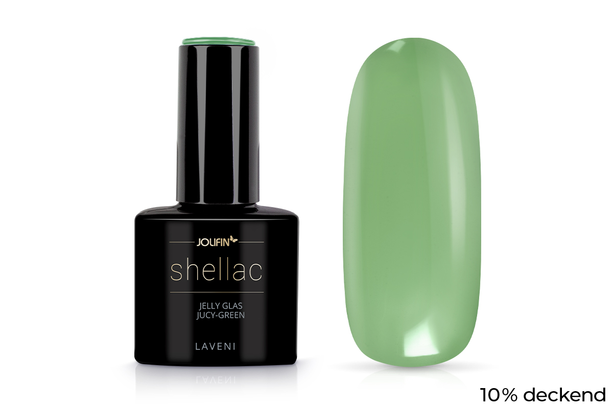 Jolifin LAVENI Shellac - Jelly Glas juicy green 10ml