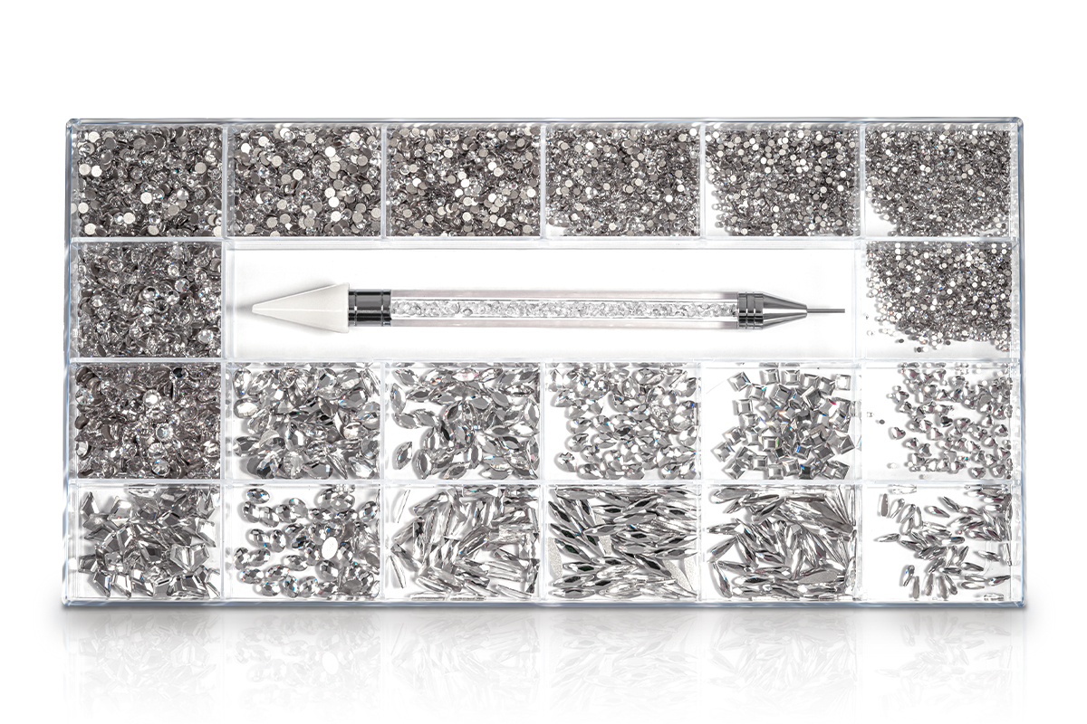 Jolifin LAVENI XXL Strass-Box - clear