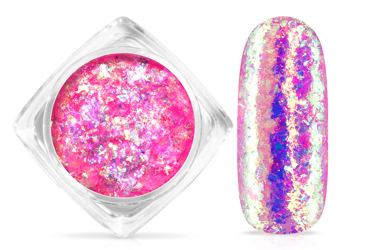 Jolifin Soft Opal Flakes - pastell neon-pink