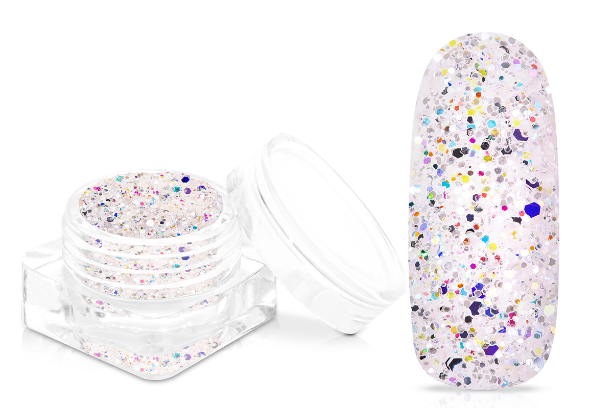 Jolifin Glitterpowder Silvermix - pearly elegance