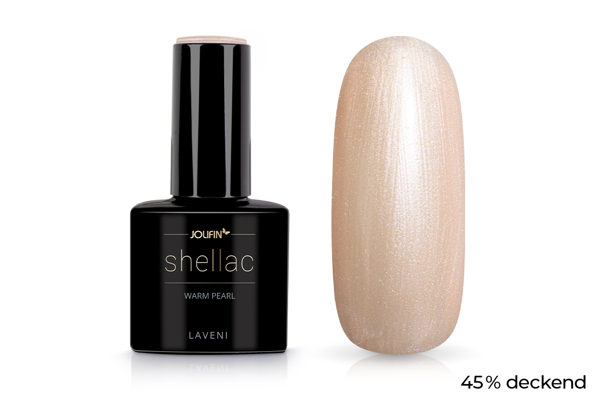 Jolifin LAVENI Shellac - warm pearl 10ml