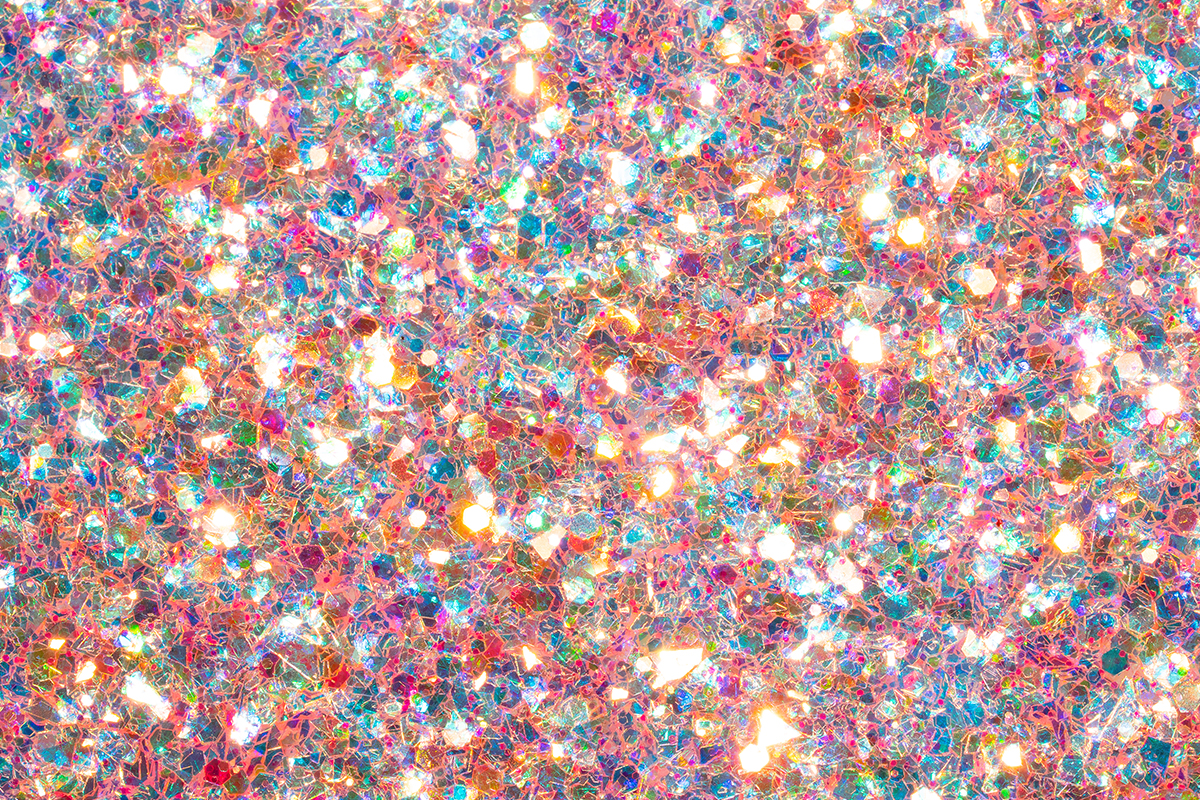 Jolifin Aurora Flakes Glittermix - coral