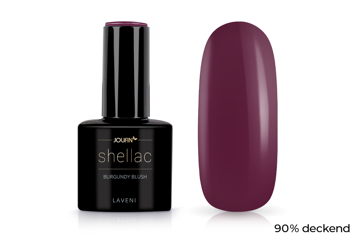 Jolifin LAVENI Shellac - burgundy blush 10ml