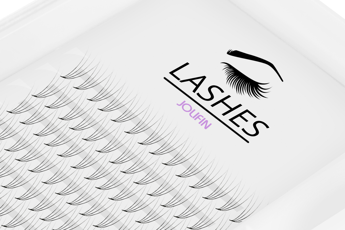 SingleBox 9mm - 4D Eyelash Fan C-Curl 0,07