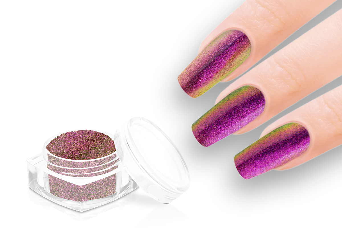 Jolifin Sparkle Pigment - FlipFlop pink & green