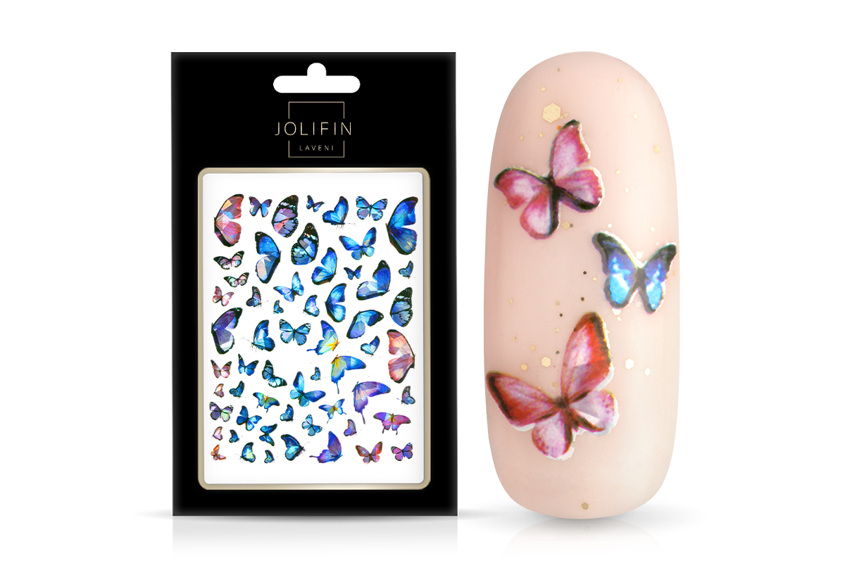 Jolifin LAVENI XL Sticker - Butterfly Hologramm Nr. 7