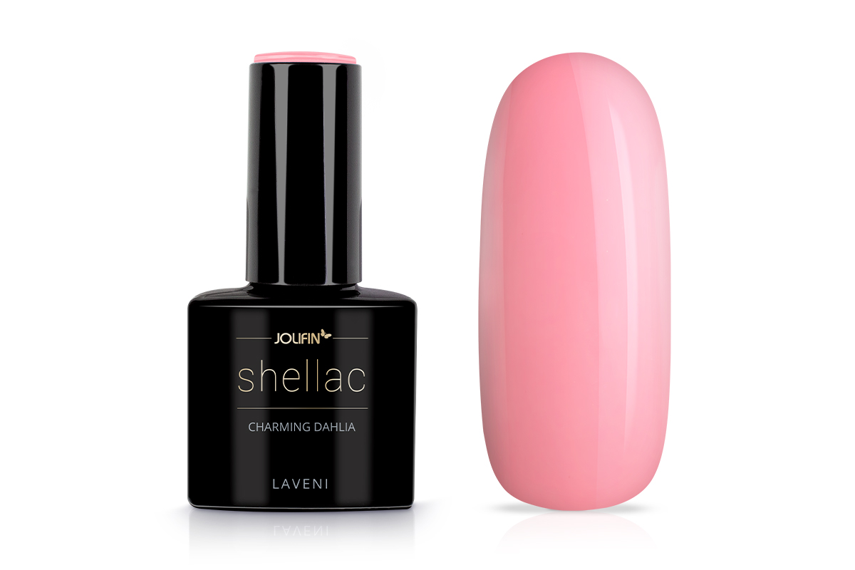 Jolifin LAVENI Shellac - charming dahlia 10ml