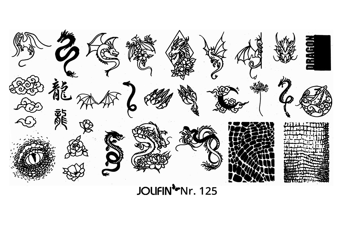 Jolifin Stamping-Schablone Nr. 125