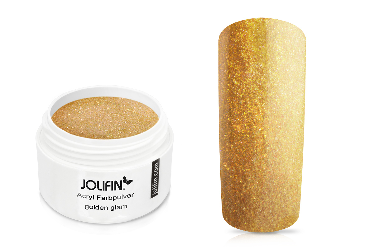 Jolifin Acryl Farbpulver - golden glam 5g