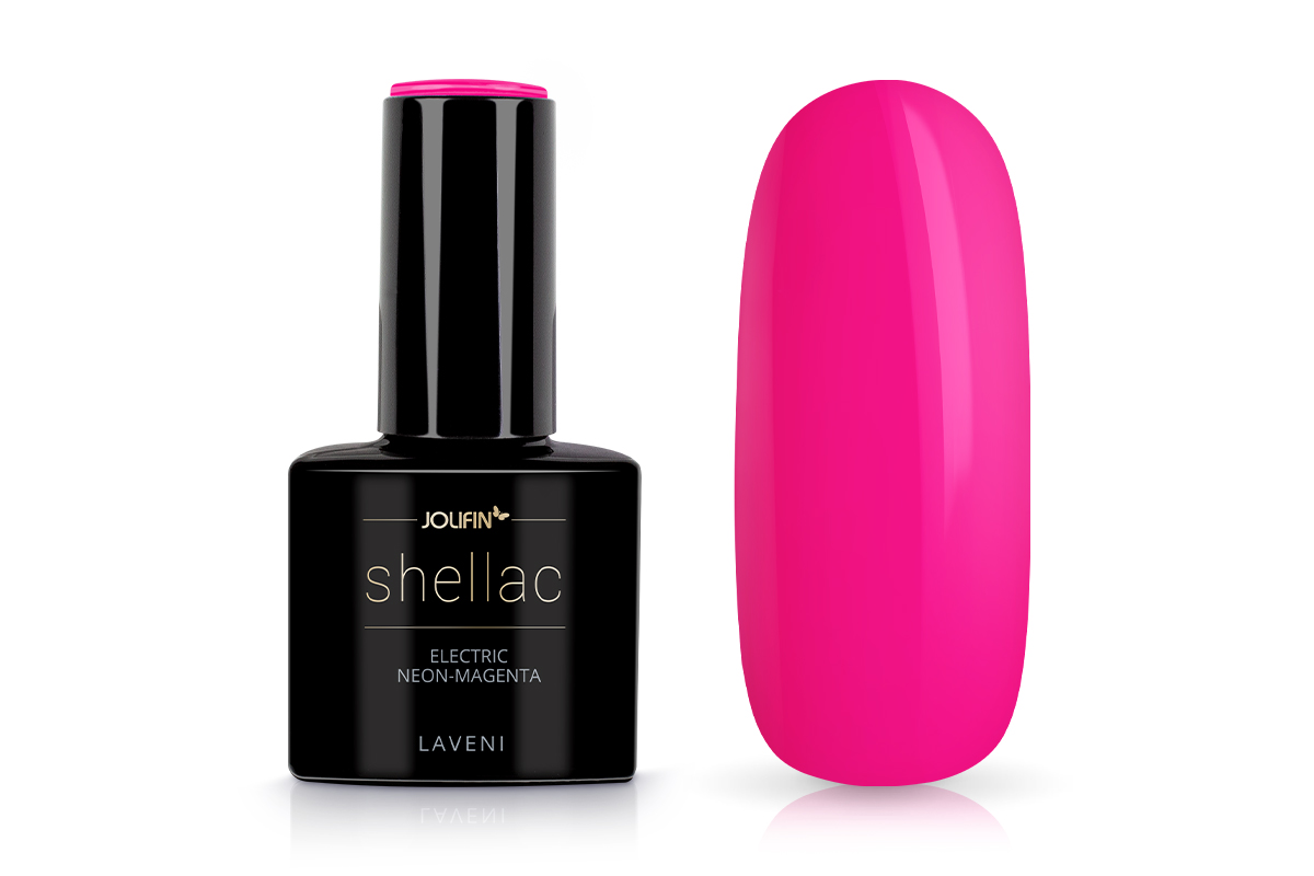 Jolifin LAVENI Shellac - electric neon-magenta 10ml