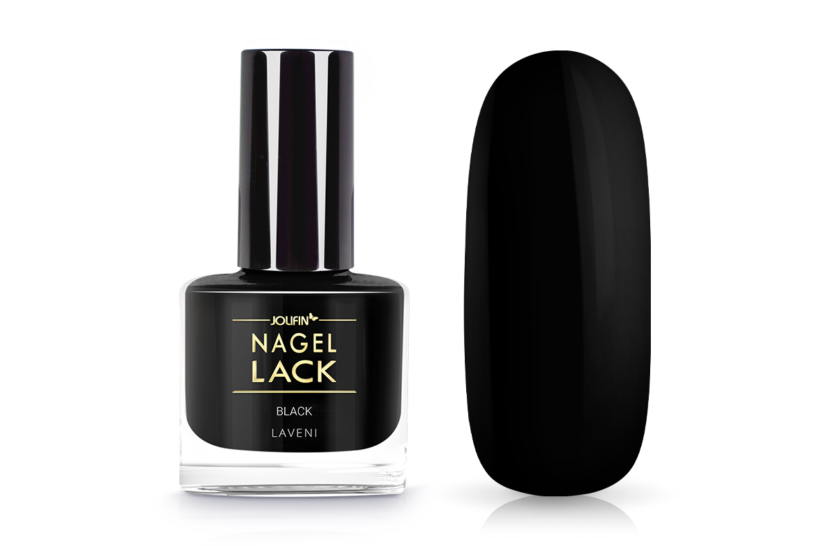 Jolifin LAVENI Nagellack - black 9ml