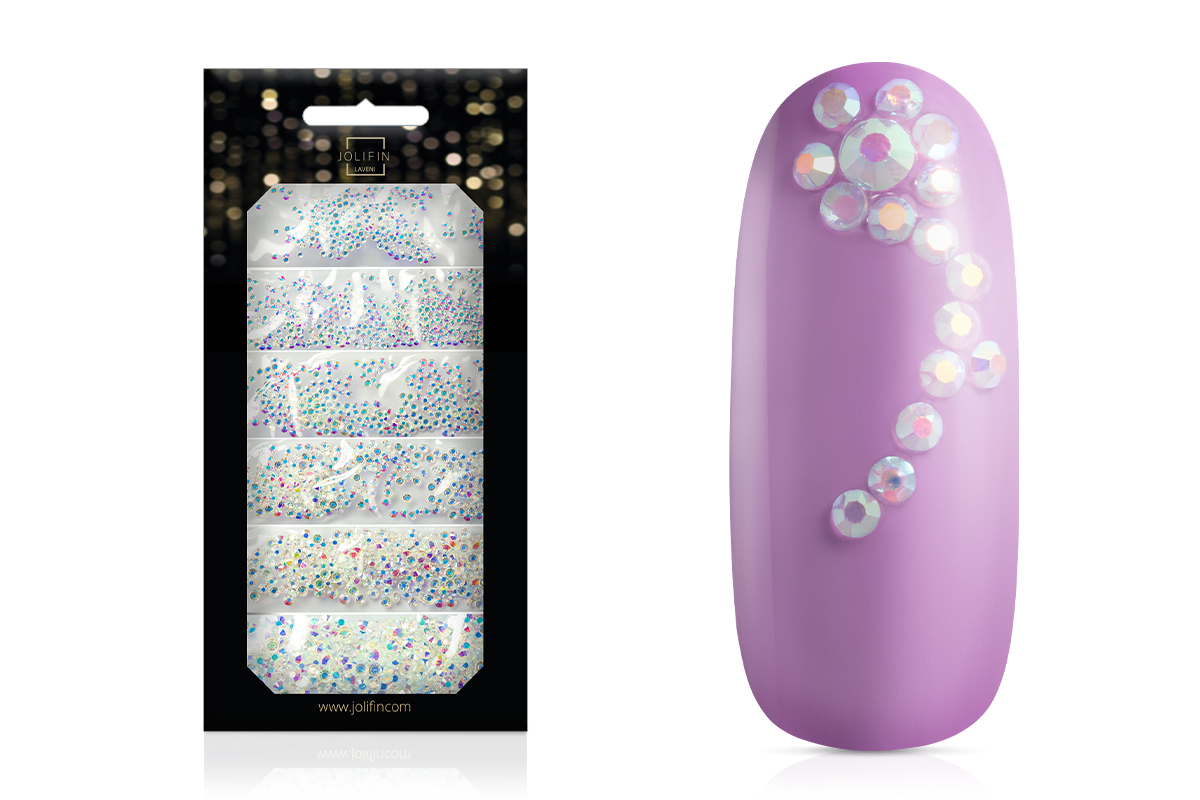 Jolifin LAVENI Rhinestones 1700 pieces - aurora iridescent