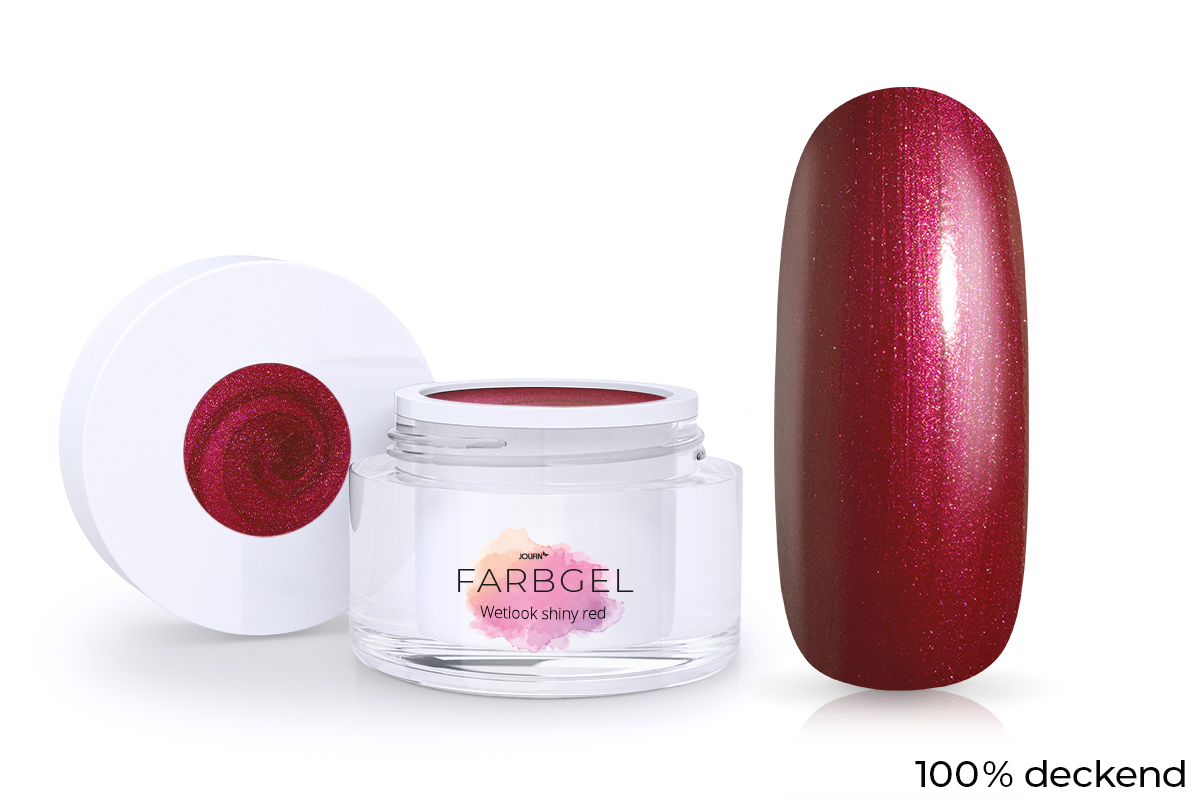 Jolifin Wetlook Farbgel shiny red 5ml