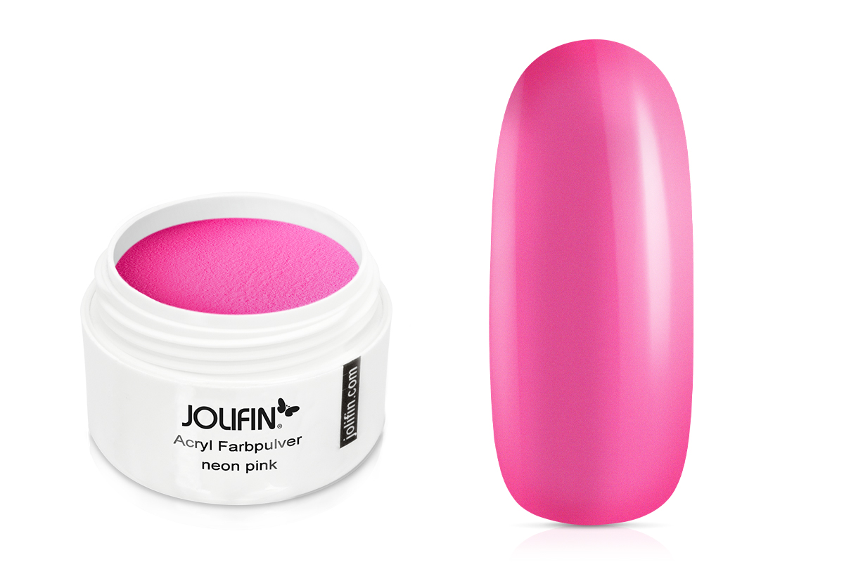 Jolifin acrylic colour powder - neon pink 5g