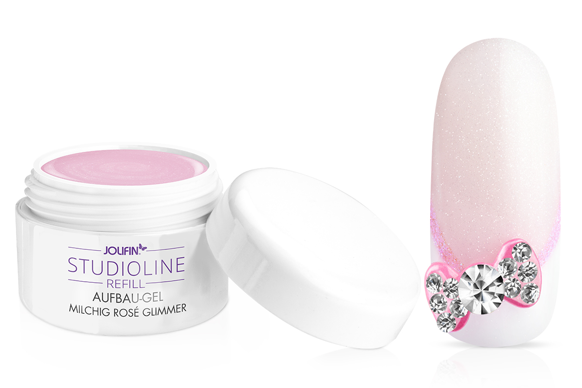 Jolifin Studioline Refill - build-up gel milky rosé mica 30ml