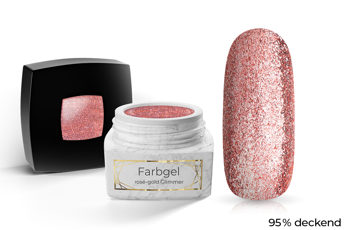 Jolifin LAVENI PRO Farbgel - rosé-gold Glimmer 5ml