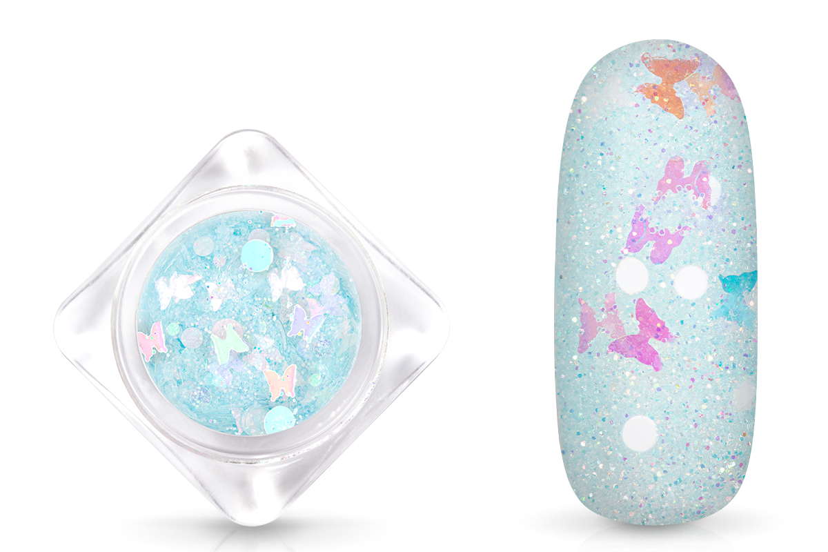 Jolifin Fancy Glittermix - opal butterfly