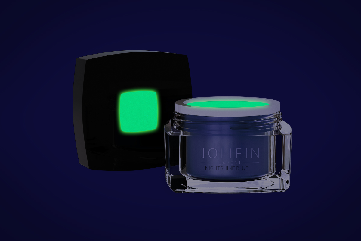 Jolifin LAVENI Farbgel - nightshine blue 5ml